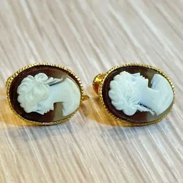 [앤티크] 카메오 귀걸이