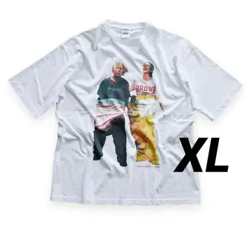 베이비  T셔츠 XL 사이즈 영화 콜라보 한정판 화이트