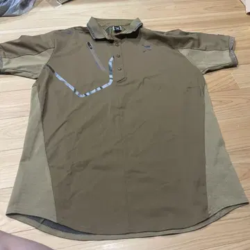 OAKLEY XL 브라운 피케 셔츠