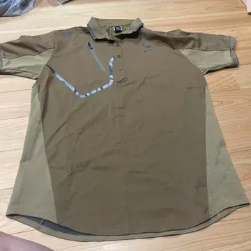 OAKLEY XL 브라운 피케 셔츠