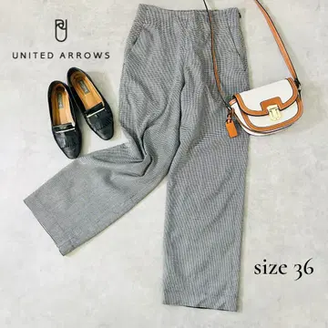 UNITED ARROWS 하운드투스 스트레이트 팬츠 S 울 깔끔