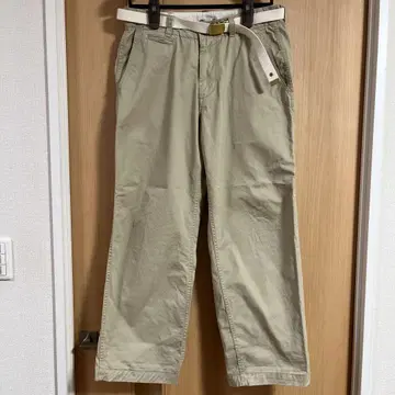 마스터앤코 베이지 치노 팬츠 벨트 포함 와이드