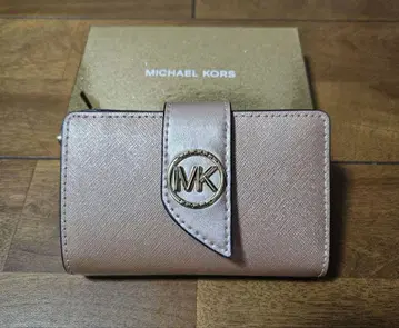 MICHAEL KORS 핑크 골드 접이식 지갑