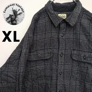 US 구제 의류 플란넬 셔츠 Onton BROTHERS 블랙 XL