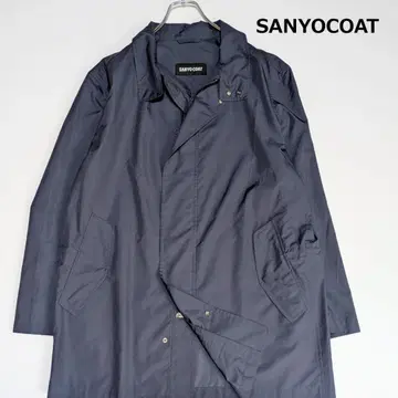 산요코트 SANYOCOAT 스텐칼라 코트 네이비 L 사이즈