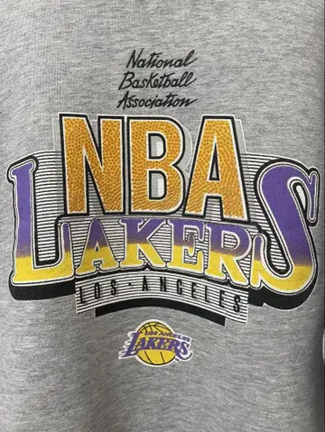 NBA 레이커스 맨투맨 그레이 레이커스 S