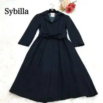 시빌라 Sybilla 허리 리본 원피스 A라인 플레어 울