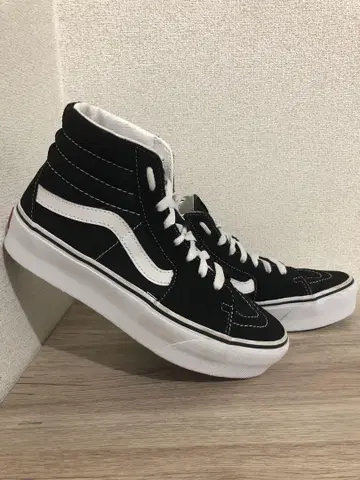 Vans 하이컷 스니커즈 블랙/화이트