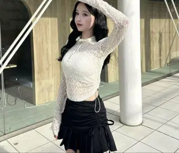 YILON Blossom 레이스 탑 화이트