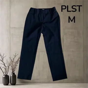 PLST 플라스테 스틱 팬츠 M 블랙 심플