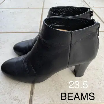 [ 23.5 ] BEAMS 빔즈 지퍼 숏부츠