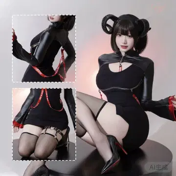 블랙 코스프레 의상