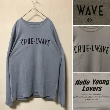 CRUE-L RECORDS WAVE 프린트 롱 T XL 노무라 쿤이치
