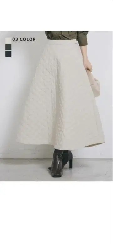 새상품급 [ MAAYA DESIGN ] 퀼팅 스커트