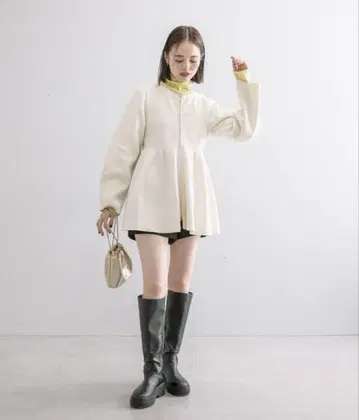 mystic WZIP 페플럼 가디건