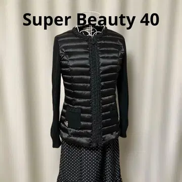 Super Beauty 슈퍼 뷰티 40 비쥬 장식 다운 자켓