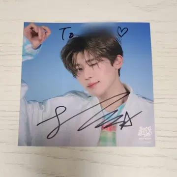 NCT WISH 친필 사인 시온