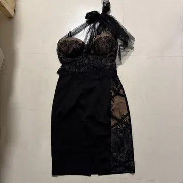 블랙 레이스 드레스 S 사이즈 an