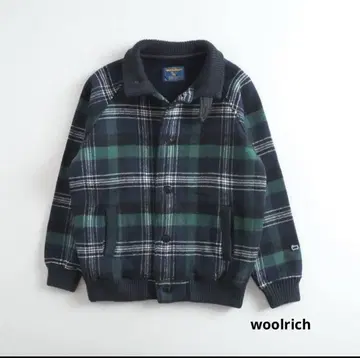 울 리치 블루종 아우터