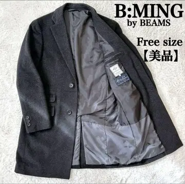 [ 새상품급 ] BEAMS 발롬브로사 울 체스터 코트 캐시미어 혼방 M