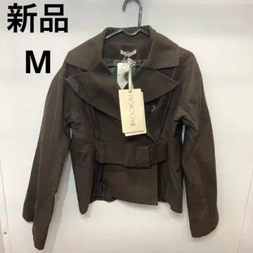 [ 정가 33,600엔 ] KOOKAI 브라운 테일러드 자켓 벨트 포함