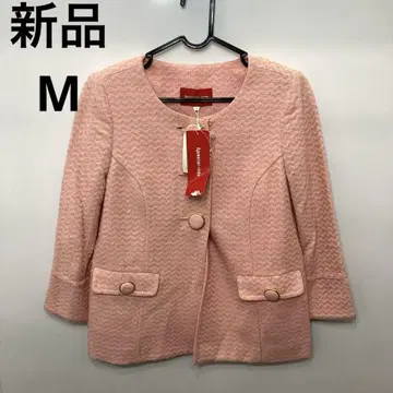 [ 정가 25200 엔 ] 핑크 노카라 자켓