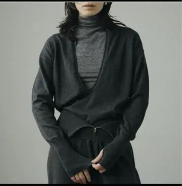 anuke 안느크 다크 그레이 딥 키넥 니트 긴팔