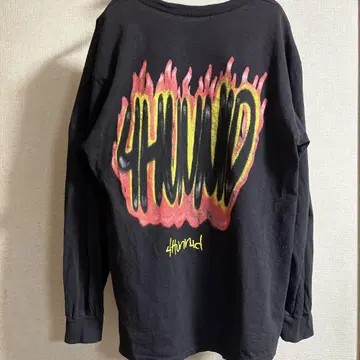 4Hunnid 블랙 긴팔 티셔츠 L