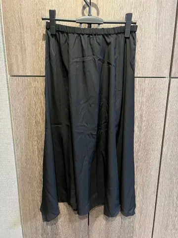 [ 새상품급 ] 미라 오웬 롱 스커트 블랙 프리 사이즈
