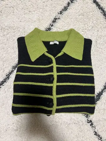 KUOSE 스트라이프 니트 가디건