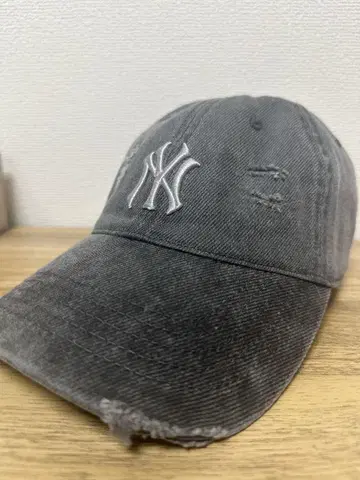 MLB KOREA 데미지 워싱 로고 자수 모자 카리나 aespa