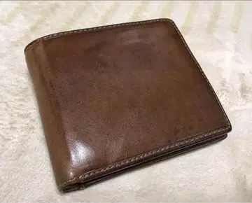 천연 가죽 핸드메이드 접이식 지갑 에이징