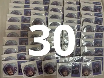 니지산지 나가오 케이 생일 굿즈 금박 캔뱃지 & 폴라로이드 세트 30개