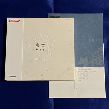음악 wac 와키타 준 초회반 CD 2장 세트 오비 포함 KONAMI