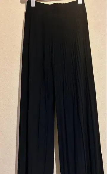 LUNA MATTINO 플리츠 팬츠 블랙 42 일본제 롱 기장