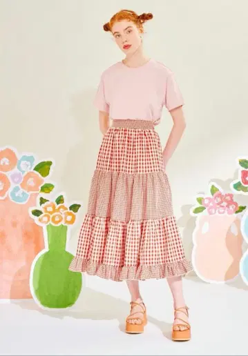 poppy 아사기니요 스커트