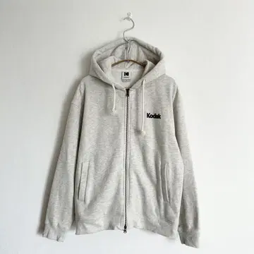 KODAK APPAREL 지퍼 후드티 더블 지퍼 애쉬 그레이 S