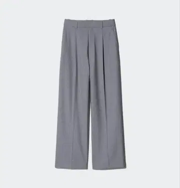 [ 새상품 미사용 ] 세일 가격 UNIQLO 턱 와이드 팬츠 S 그레이