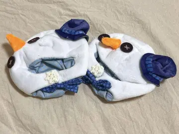 눈사람 옷 갈아입기 봉제 인형 옷 10cm 2장 세트