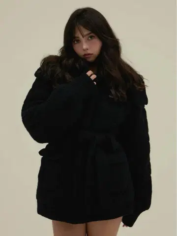 ANDMARY Mary quilting knit shape jacket