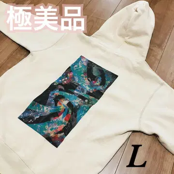 [ 컨디션 최상 ] MVP records 헤비 웨이트 후드티 L 베이지