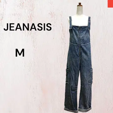 JEANASIS 카고 데님 살로펫 오버롤 올인원 M