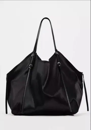 새틴 이펙트 토트백 자라 ZARA