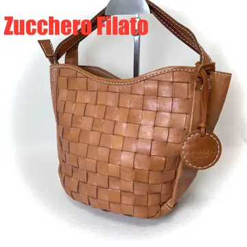 새상품급 쥬케로 휠라 뜨개질 가죽 핸드백 토트백