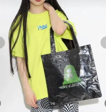 x-girl 엔젤 페이스 토트백
