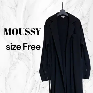 MOUSSY 블랙 롱 코트 size Free