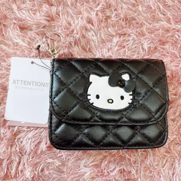 로리즈팜 HELLO KITTY 퀼팅 카드 케이스 키 참