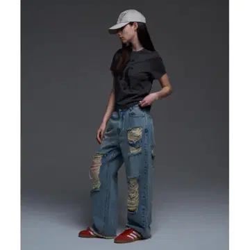 fancy club 데미지 진 팬츠