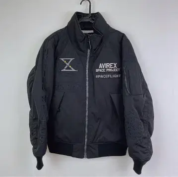 AVIREX SPACE PROJECT 블랙 MA-1 자켓