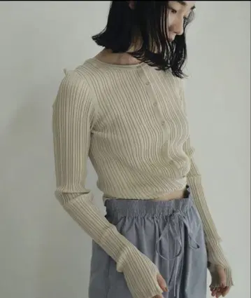 anuke 캐시코르 니트 가디건 아이보리